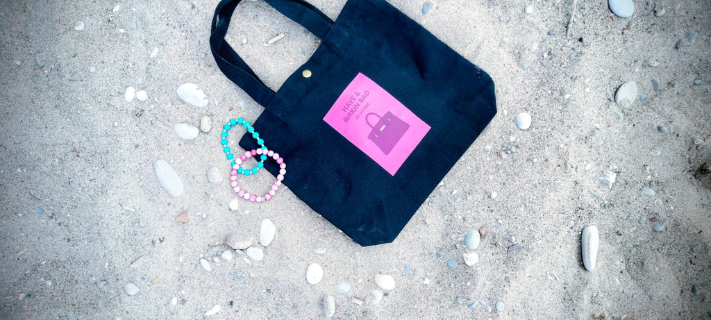 Čierno-fialová taška