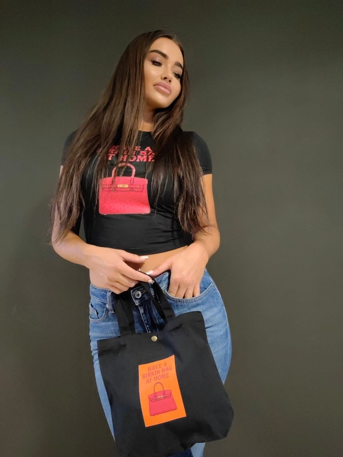 Čierno-oranžová taška